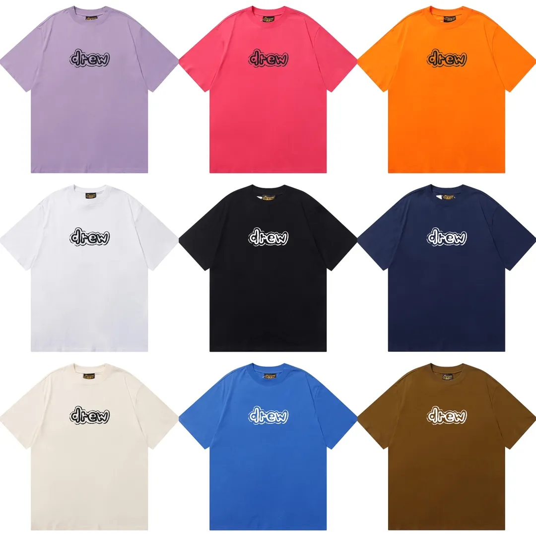 D 038 9 2023SS Same Style drew T g , ！ Quality！！ ， Quality！！ ， ！！ ， ， ， ， ， 。 Sizes：S M L XL ：Black White Royal Blue Red Brown White Orange